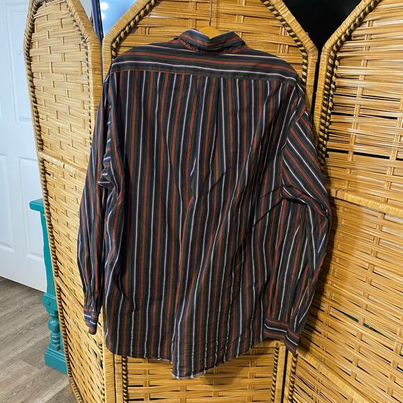 Vintage Polo Jeans Co. Ralph Lauren Striped Shirt Men’s L Y2K Made in Taiwan - Picture 6 of 6